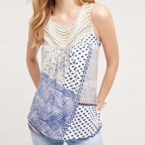 One September Anthropologie Raye Crochet Tank